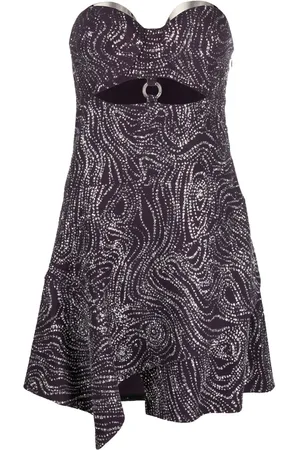 DEL CORE Shimmer strapless mini-dress