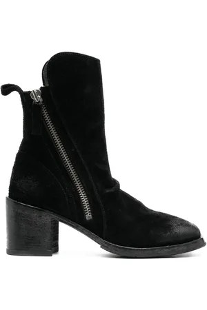 Moma 70mm burnished-effect suede ankle boots