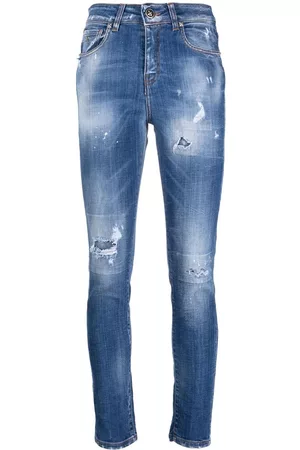 John Richmond Distressed skinny jeans