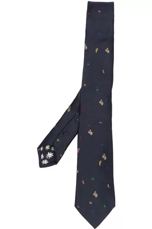 Paul Smith Embroidered silk tie