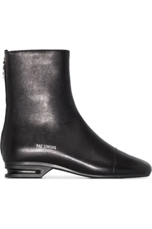 RAF SIMONS Round toe ankle boots