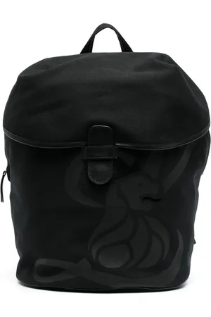 LEATHERSMITH OF LONDON Lion-print detail backpack
