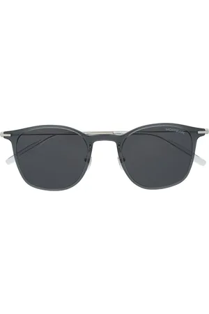 Montblanc Polished round-frame sunglasses