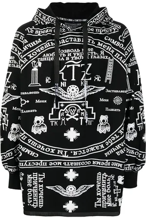 KTZ Church print side zip hoodie