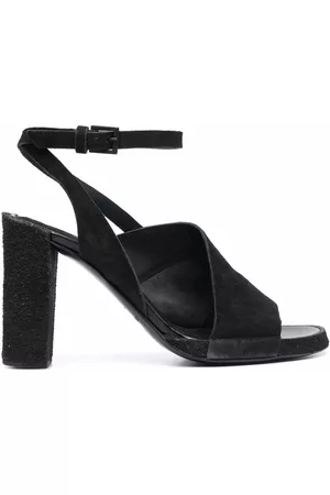 ROBERTO DEL CARLO 100mm asymmetric cut-out strap sandals