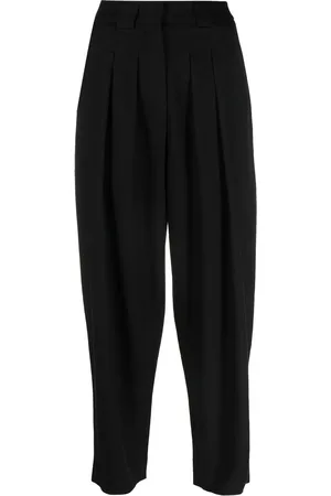 Frame Pleated high-waisted trousers