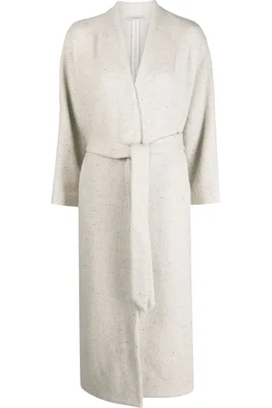 DUSAN Virgin wool-cashmere belted coat