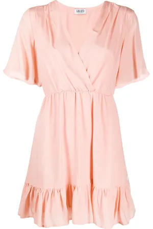 Liu Jo Wrap front gathered detail dress