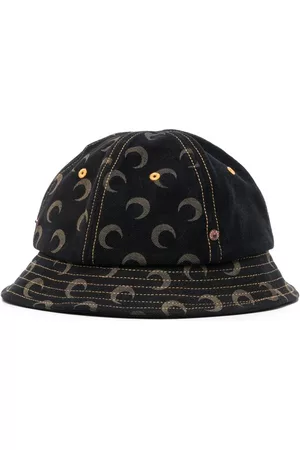 Marine Serre Men Hats - Crescent-moon motif hat