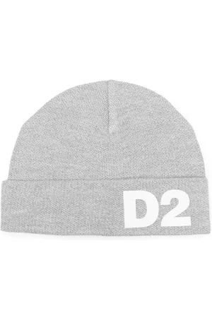 Dsquared2 Beanies - Logo-print fine-knit beanie