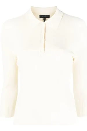 RAG&BONE Pacey ribbed-knit polo top