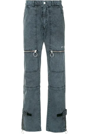 OFF-WHITE Zip-detail straight-leg trousers