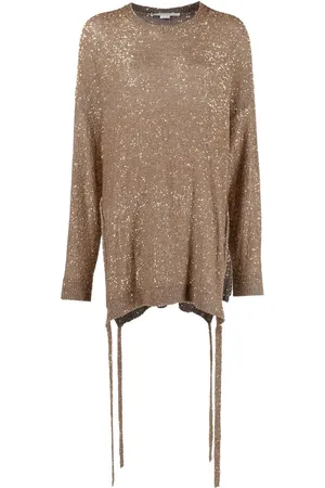 Stella McCartney Sequinned side-tie jumper