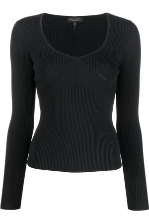 RAG&BONE U-neck long-sleeved top