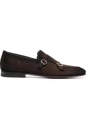 santoni Double-buckle monk shoes
