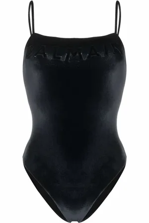 Balmain Bandeau one-piece swimsuit