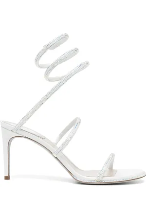 RENE CAOVILLA 80mm rhinestone strappy sandals