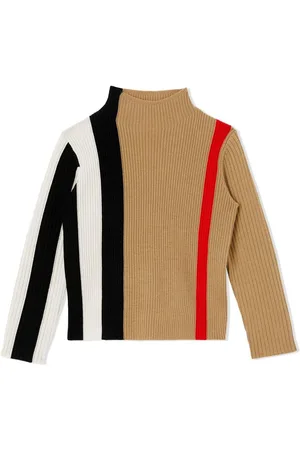 Burberry Icon Stripe ribbed-knit jumper