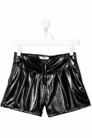 Msgm High-shine finish shorts