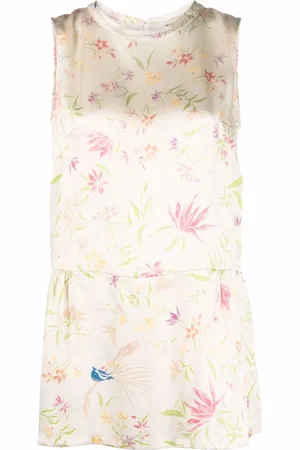 Aspesi All-over floral silk blouse