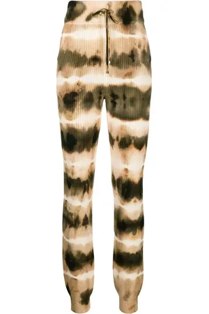 AMIRI Tie-dye rib-knit track pants