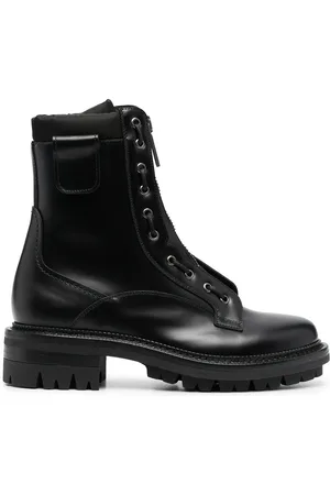 Dsquared2 Leather zip-up boots
