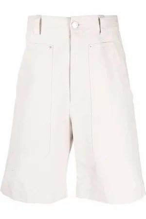 Isabel Marant Organic cotton-linen chino shorts