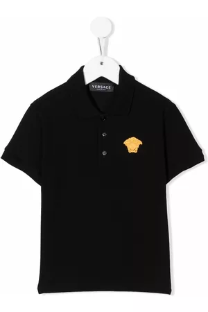 VERSACE Medusa embroidered polo shirt