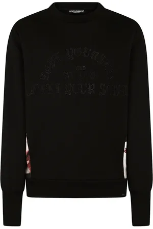 Dolce & Gabbana Contrasting panel cotton sweatshirt