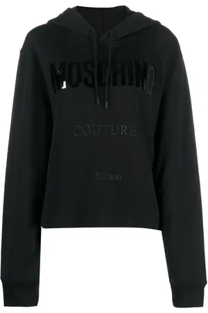 Moschino Logo-print cropped hoodie