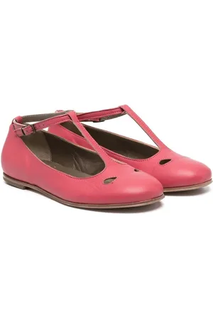 PèPè Cut out-detail leather ballerinas