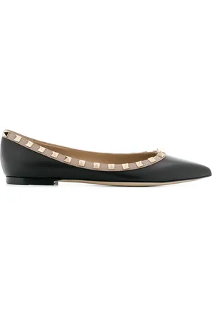 VALENTINO GARAVANI Rockstud-embellished ballerina shoes
