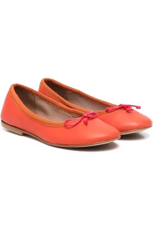PèPè Bow-detail flat ballerinas