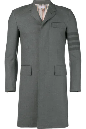 Thom Browne 4-Bar high-armhole Chesterfield coat