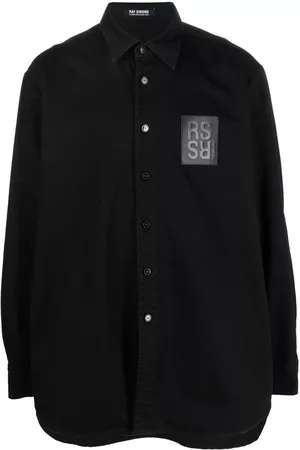 RAF SIMONS Logo-patch shirt