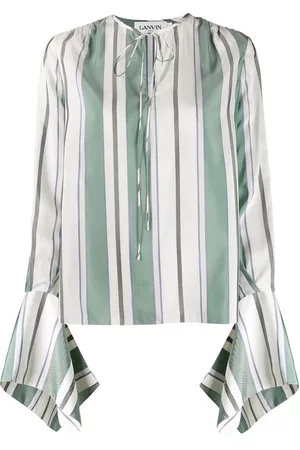 Lanvin Women Blouses - Awning stripe blouse
