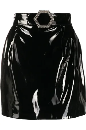 Philipp Plein Patent mini skirt
