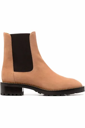Stuart Weitzman Suede chain-link chelsea boots