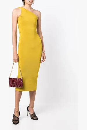 GALVAN One-shoulder midi dress