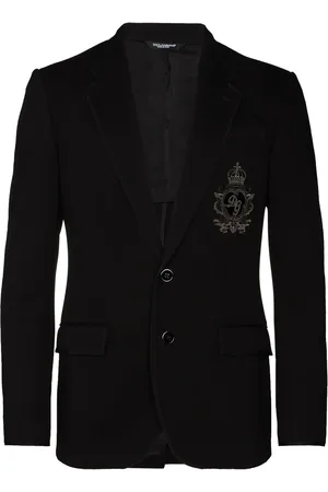 Dolce & Gabbana Logo patch jersey blazer