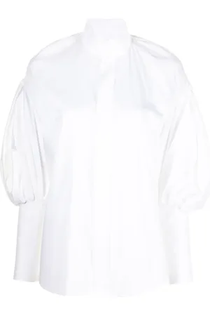 DICE KAYEK High-neck poet sleeve shirt