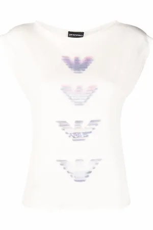 Emporio Armani Logo-print sleeveless shirt