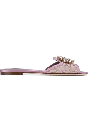Dolce & Gabbana Rainbow Lace brooch-detail sandals