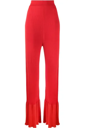 Stella McCartney Rib-knit long-length trousers