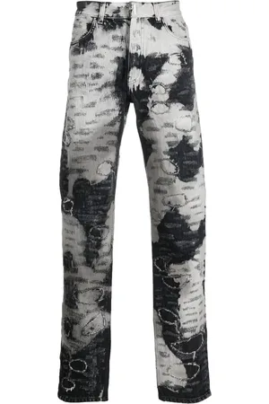 Givenchy Distressed two-tone jeans