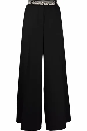 Stella McCartney Logo-waistband palazzo trousers