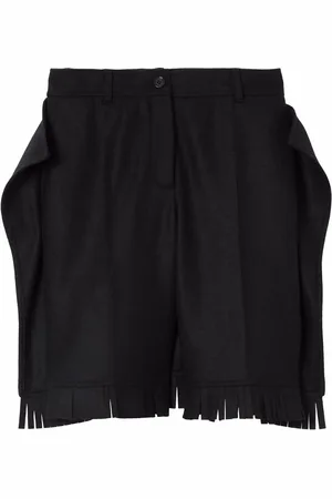 Burberry Fringed knee-length shorts