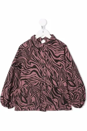 Le pandorine Zebra-print cotton shirt