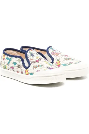 PèPè Dinosaur print slip-on sneakers