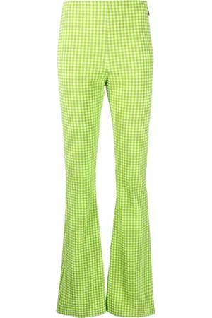 Msgm Check-pattern flared trousers